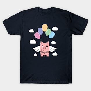 cute flying pig T-Shirt